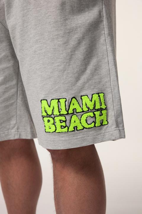 Actual product image Men+ Sweatbermuda, Neon-Print, Elastikbund (8XL)