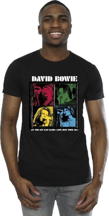 Immagine prodotto David Bowie At The Kit Kat Club Pop Art Maglietta Uomo (5XL)