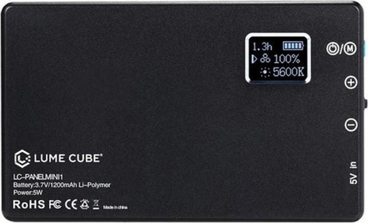 Actual product image Lume Cube Panel Mini with DSLR mount (Video light)