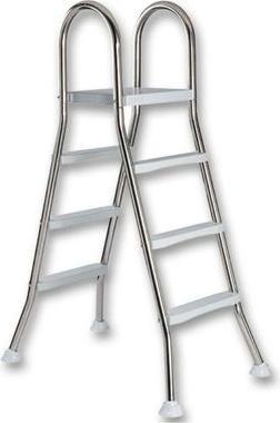 Azuro De Luxe roestvrijstalen ladder "A" - voor zwembaden tot 1,20 m hoog