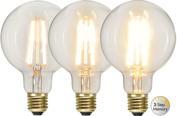 Actual product image Star Trading LED bulb E27 G95 Soft Glow 3-step (E27, 700 lm, 1x)