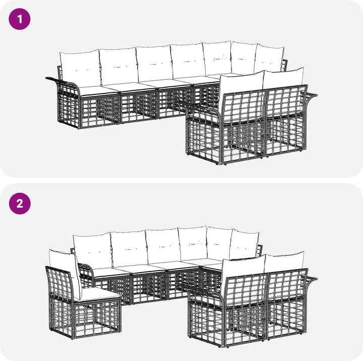 Image du produit vidaXL Outdoor-Sofa