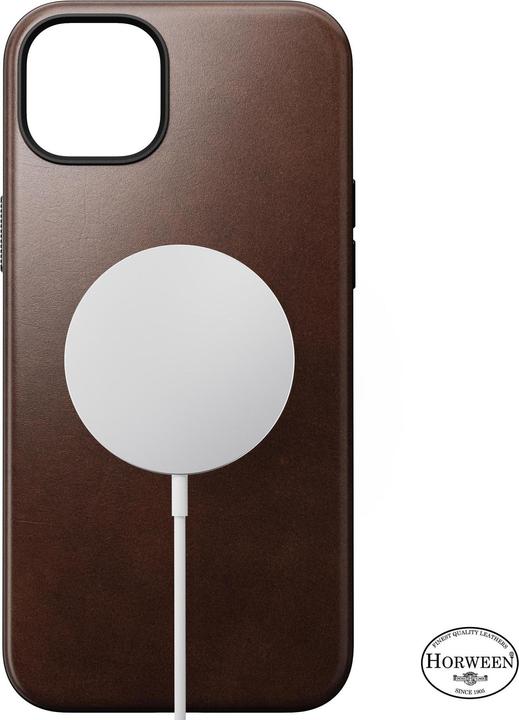 Image du produit Nomad Coque arrière en cuir moderne Horween iPhone 15 Plus noir (Apple iPhone 15 Plus)