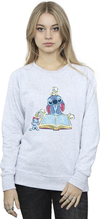 Produktbild Disney Lilo & Stitch Reading A Book Sweatshirt (L)