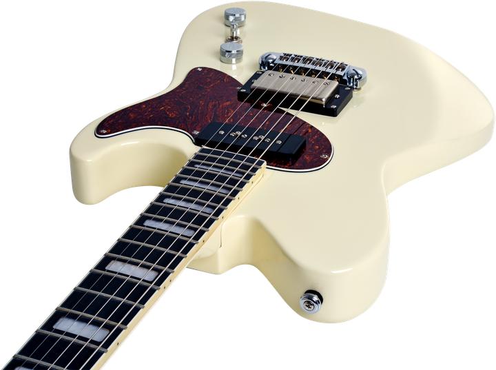 Actual product image Hagstrom E-Gitarre, Adina, Creme (Electric guitar, Flame Maple, Mahogany, Maple)