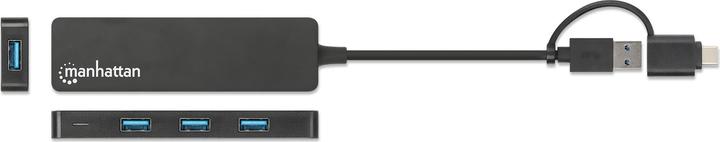 Actual product image Manhattan 4-Port USB 3.0 Type-C / Type-A Combo Hub (USB-C, 4 Ports)