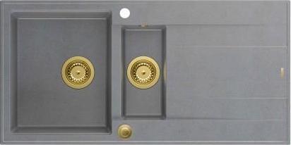 Produktbild Q Company SPÜLBECKEN QUADRON EVAN 156 (HQE5510050U5 PVDG1 P2O) (50 cm, 100 cm)