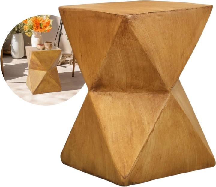 Actual product image Hermex Outdoor-Tisch Gartentisch Akzenttisch Beistelltisch Dekotisch