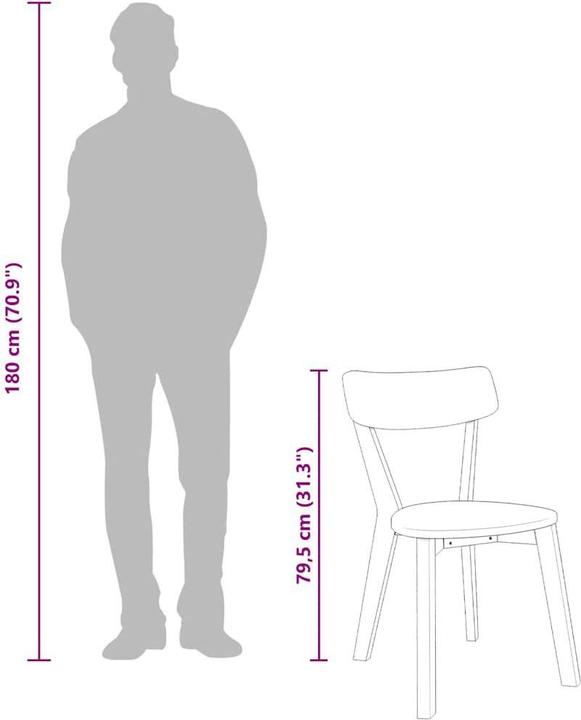 Produktbild vidaXL Esszimmerstuhl