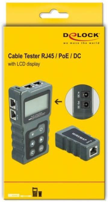 Productafbeelding Delock Netwerktester RJ45 en PoE