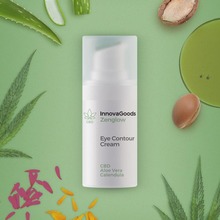 Image du produit InnovaGoods Contour des yeux CBD Zenglow 15 ml (Crème pour les yeux, 15 ml, Jour + nuit)