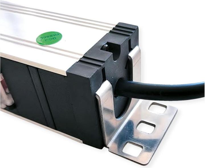 Produktbild Value 19" 1HE, Steckdosenl. 7fach, Überlastsch., 3m (7 x, CEE 7/3, 3 m)