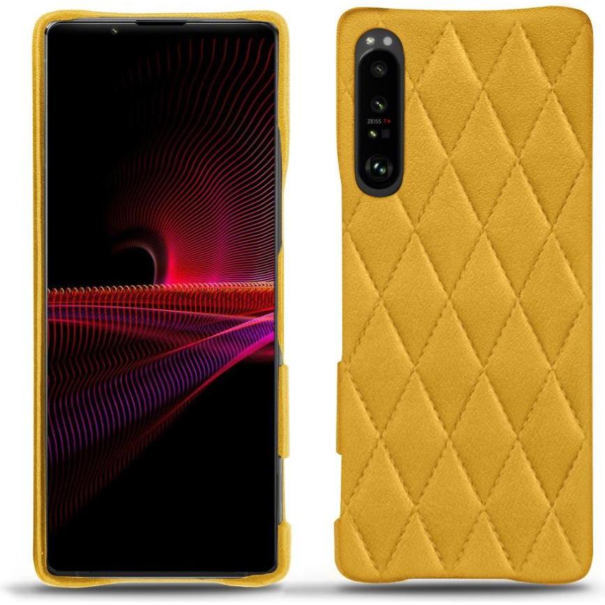 Noreve Lederschutzhülle (Sony Xperia 1 III), Smartphone Hülle, Orange