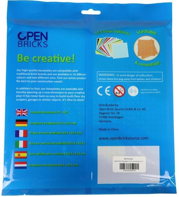 Actual product image Open Bricks OB-P32CB2 curved beach base plate