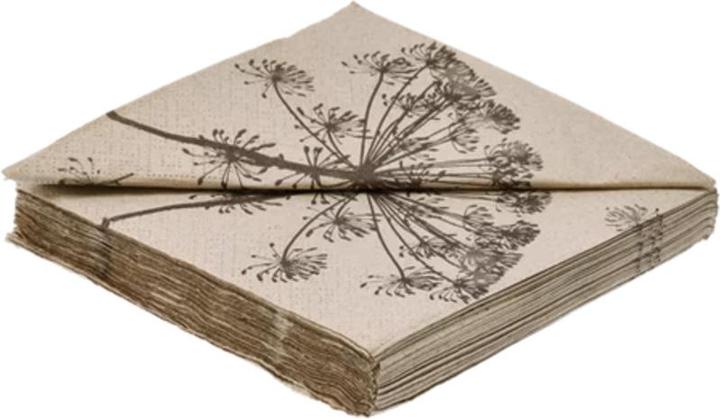 Actual product image Braun + Company Paper napkins Pure Botanic 33 cm x 33 cm, 20 pieces (20 x, 33 x 33 cm)
