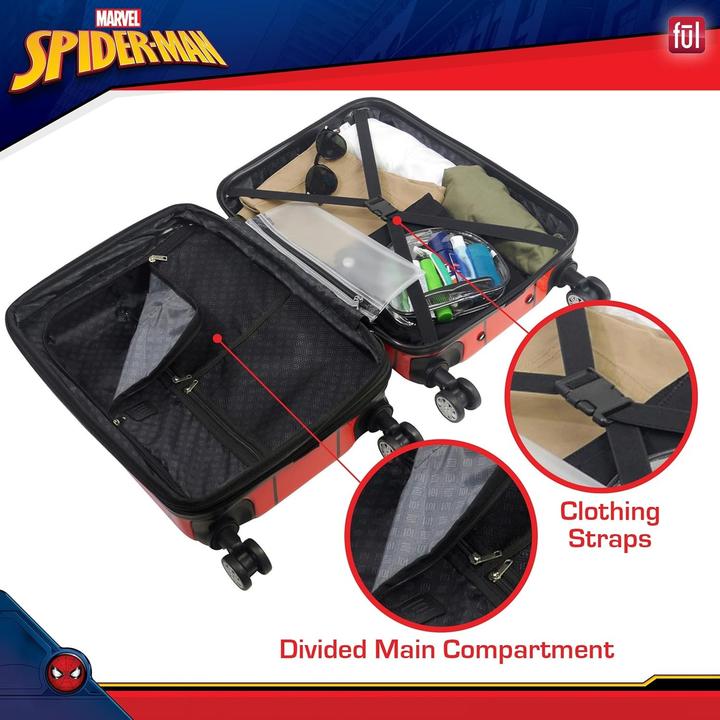 Actual product image Ful Spider-Man Big Face Hardside Carry-On