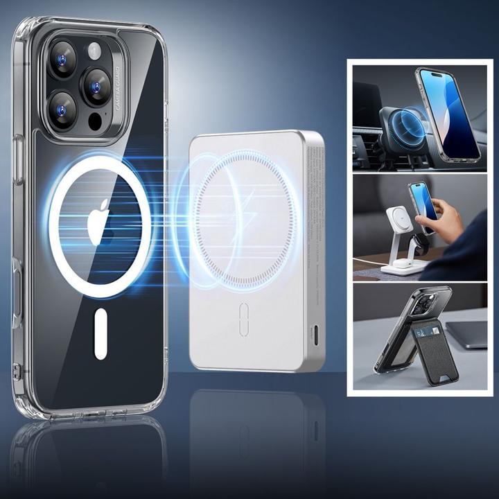 Produktbild ESR Classic Hybrid Halolock MagSafe Case + Tempered Glass for iPhone 16 Pro Max - Clear (Apple iPhone 16 Pro Max)