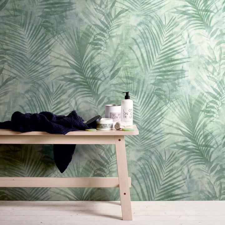 Produktbild A.S. Création Tropical Concret mit Palmenblättern (53 x 1005 cm)
