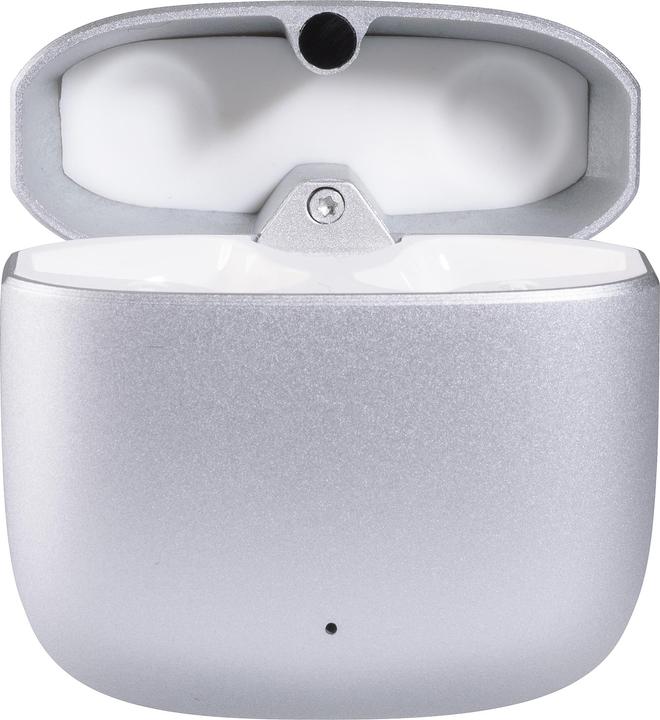 Produktbild Vivanco True Wireless Bluetooth Ohrhoerer, Metal Case, Low Latency Modus, Silber Metallic (180 h, Kabellos)