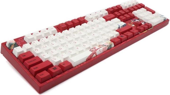 Immagine prodotto Varmilo VEA108 Tastiera da gioco Koi, MX-Brown, LED bianco - Layout USA (USA, Cablato)