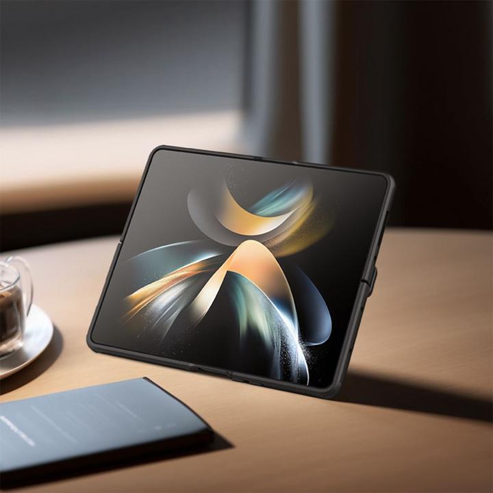 Actual product image Nillkin Super Frosted FOLD Slot+Stand Back Cover for Samsung Galaxy Z Fold 5 Black (Samsung Galaxy Z Fold5)