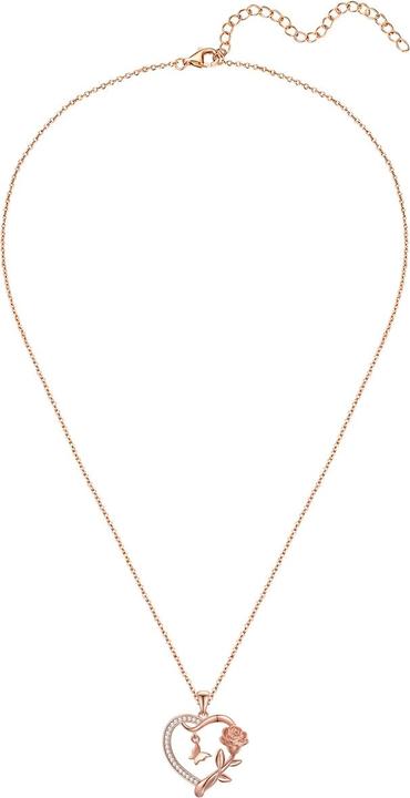 Actual product image Rafaela Donata Ladies necklace heart/butterfly/rose - 36634 (Sterling Silver)
