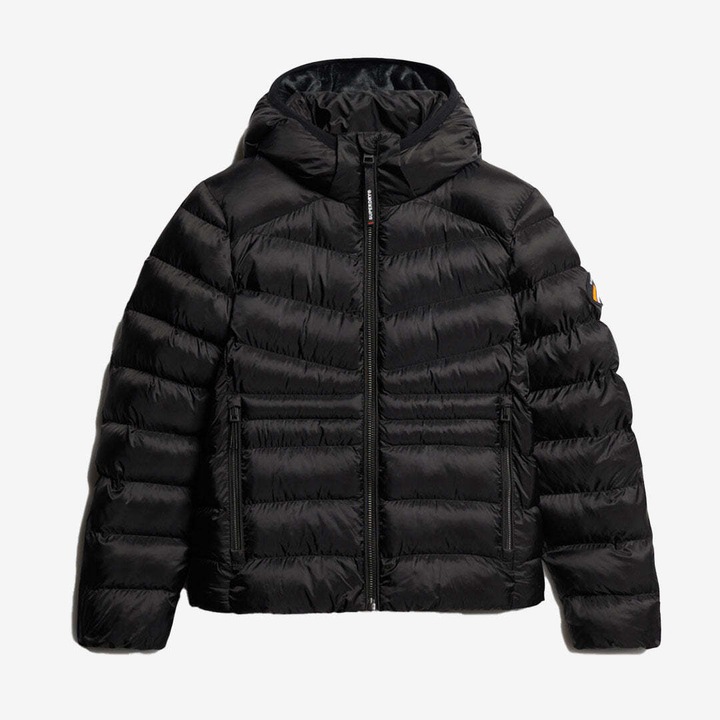 Superdry gepolterte daunenjacke, uperdry fuji quilt (S)