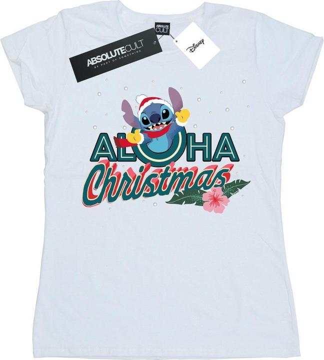 Immagine prodotto Disney Lilo And Stitch Aloha Christmas Maglietta Donna (XL)