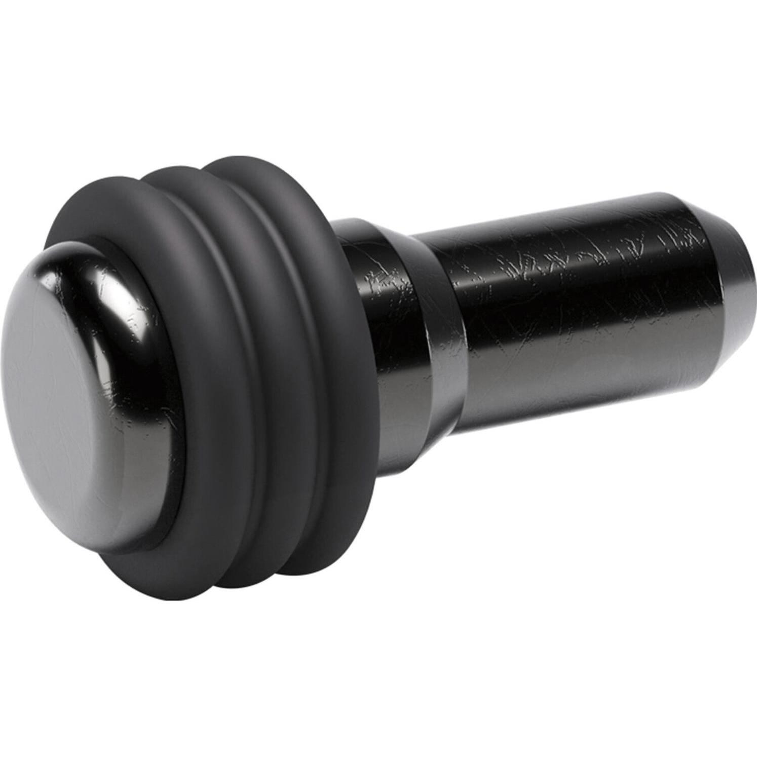 Italiana Ferramenta, Möbelausstattung, Glasbodenträger Petra zum Stecken, Bohr ø 5 mm, Stahl schwarz (100 Stk.)