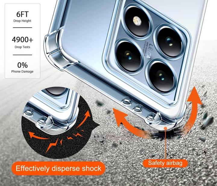 Actual product image Screenguard Crystal Soft Airbag Bumper (Xiaomi 14T Pro)