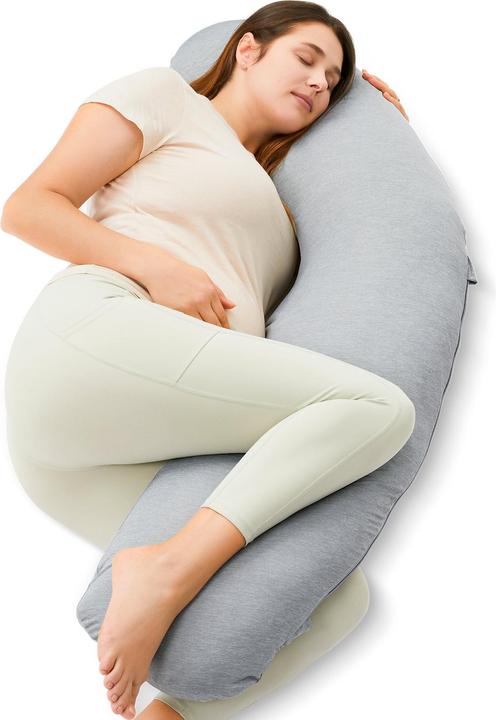 Produktbild Momcozy J Shaped Maternity Body Pillow (137 x 62 cm)