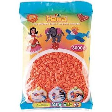 Hama midi perler 3000stk pastel rød