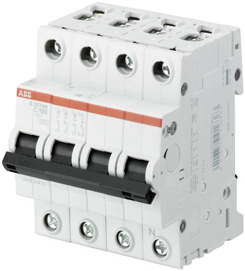 Immagine prodotto ABB S203-C100NA Interruttore automatico C-Car., 2CDS253103R0824
