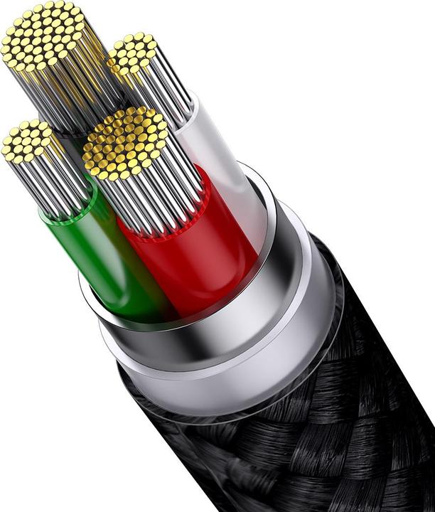 Actual product image Baseus 3in1 charging cable (1.20 m, USB 3.2 Gen 1)