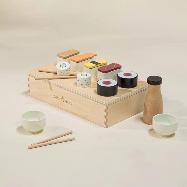Actual product image Coco Village Wooden Sushi Playset