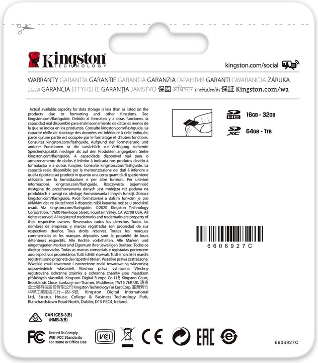 Productafbeelding Kingston Canvas Go! Plus microSD (256 GB, microSDXC, U3, UHS-I)