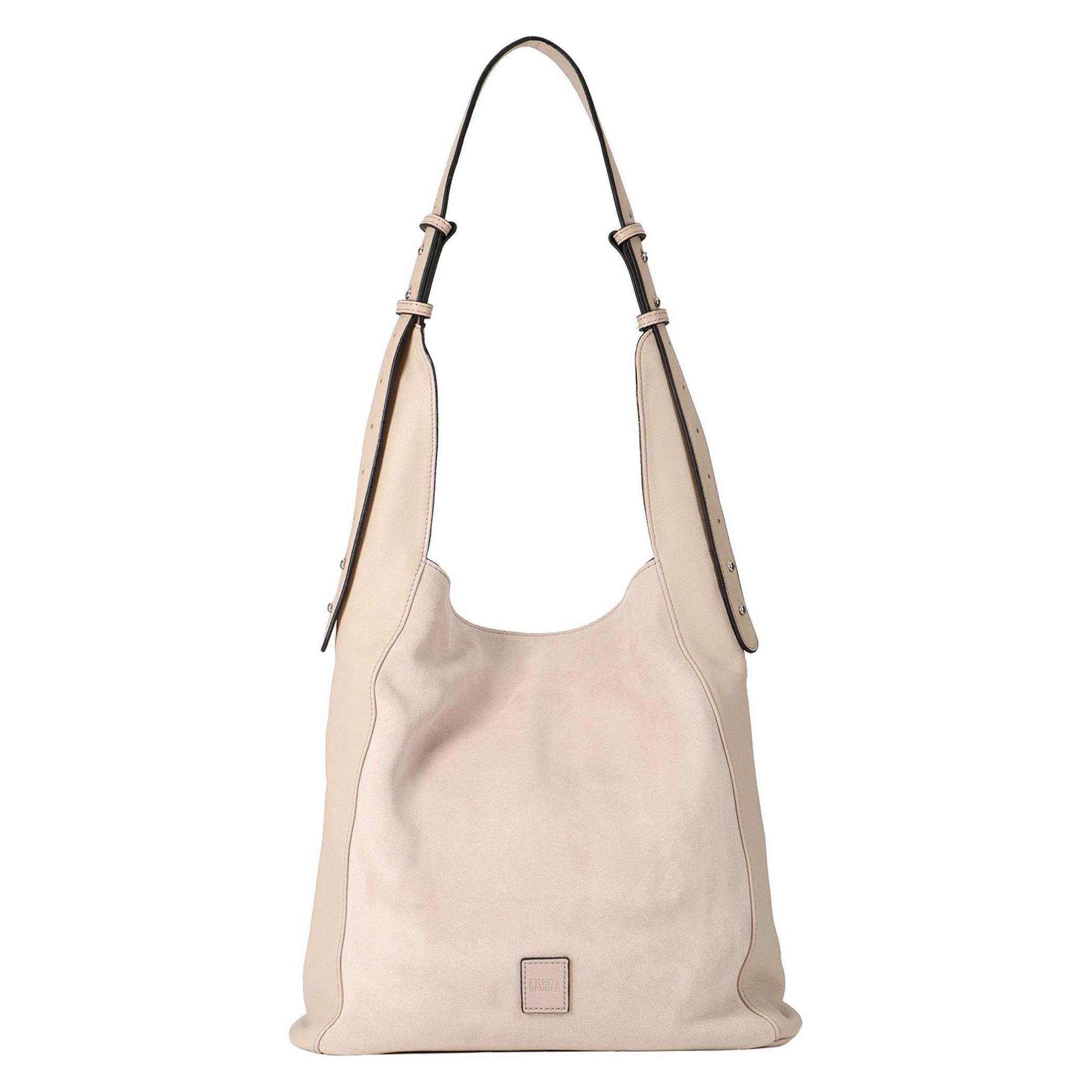 FredsBruder, Damen, Handtasche, Kelia Schultertasche Leder 36 Cm, Beige
