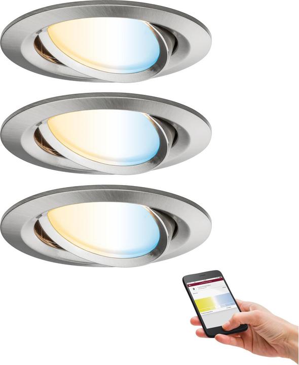 Actual product image Paulmann Nova Plus Set Zigbee recessed luminaire (1410 lm)