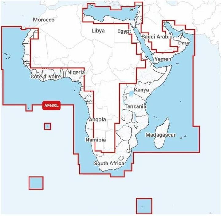 Produktbild Navionics Navigationskarte + large sd - Afrika - Mittlerer Osten platinum