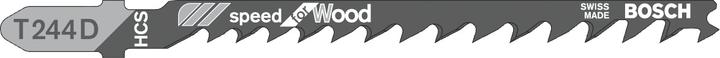 Produktbild Bosch Professional Zubehör Stichsägeblatt T 244 D Speed for Wood, 3er-Pack