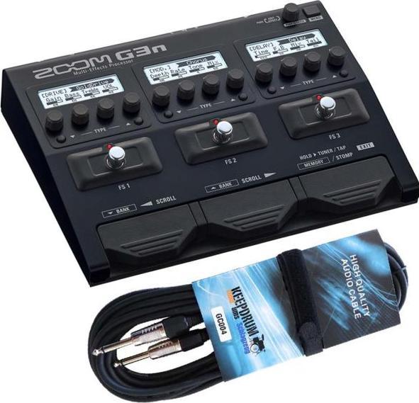 Produktbild Zoom G3n Multi-Effektgerät mit Gitarrenkabel (Gitarre)