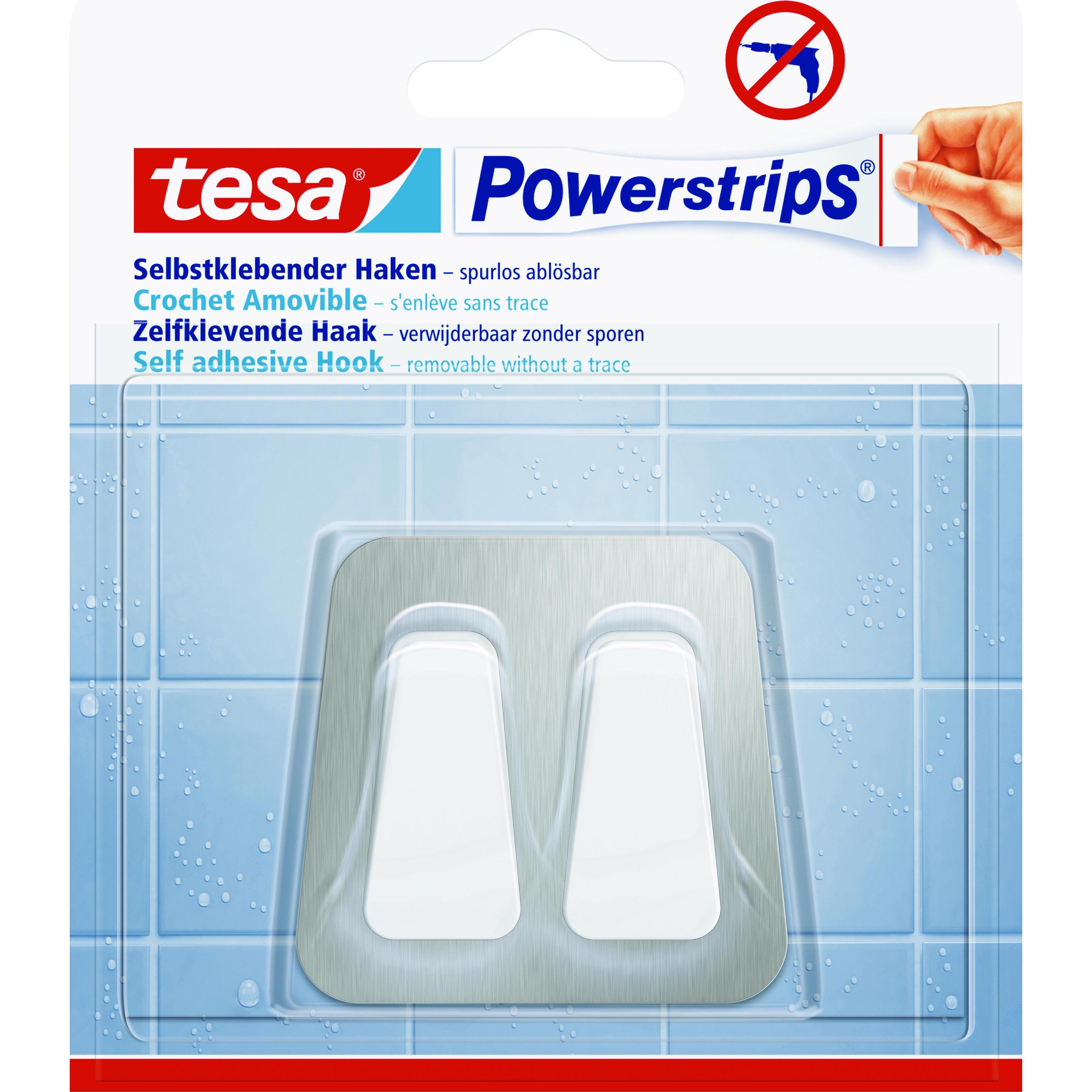 Thumbnail - tesa, Klebehaken + Klebenagel, Powerstrips Waterproof Haken L