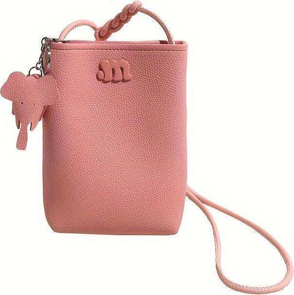Immagine prodotto Only-Bags.Store Mini borsa a tracolla carina, borsa mobile a forma di elefante, borsa a tracolla a secchiello alla