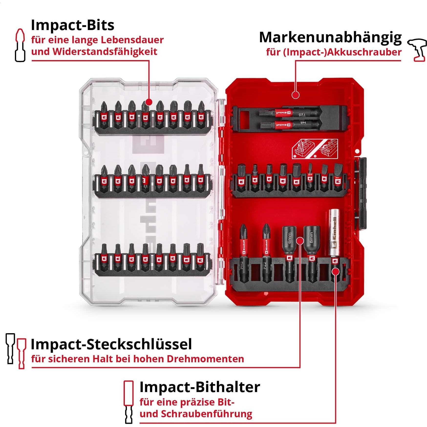 Thumbnail - Einhell, Bits, Impact Bit-Set, 109210, M-Case, 39-teilig