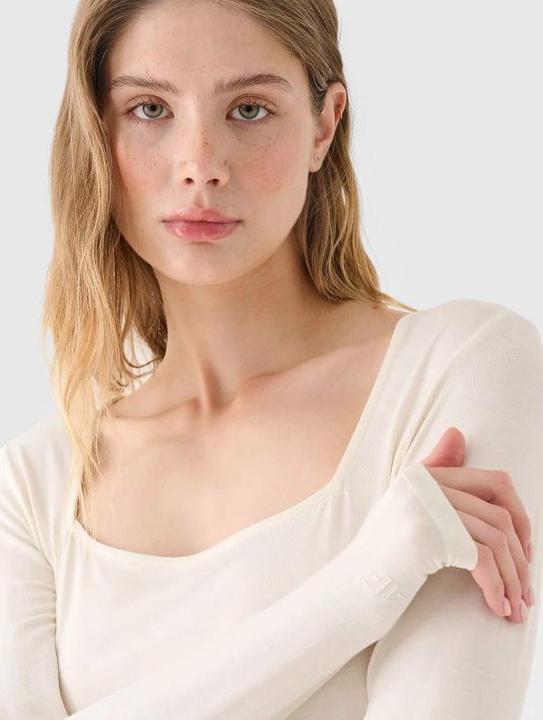 Immagine prodotto 4F Schlankes, glattes Damen-Langarmshirt (S)