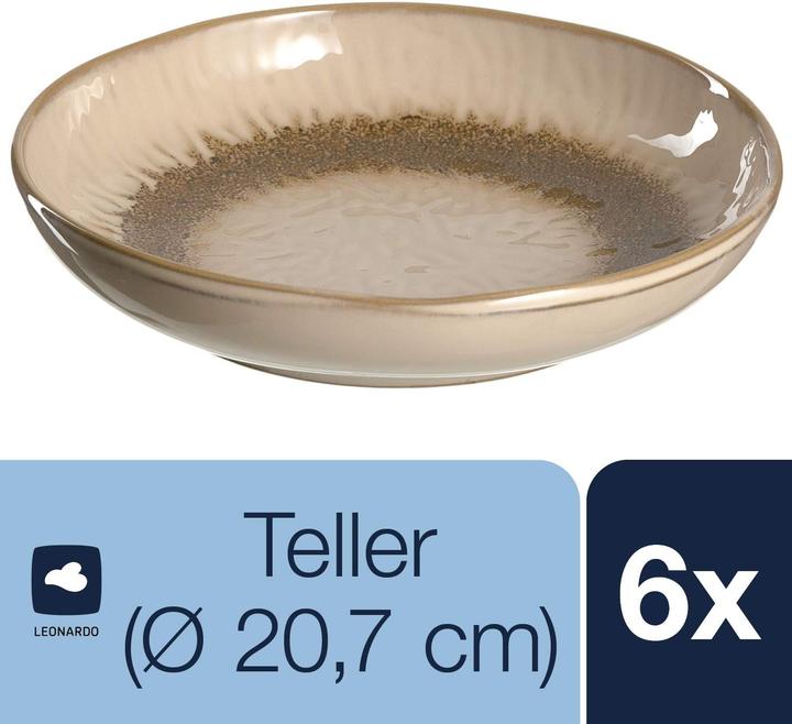 Produktbild Leonardo Teller Matera 21 cm Sand (6x, 21 cm)