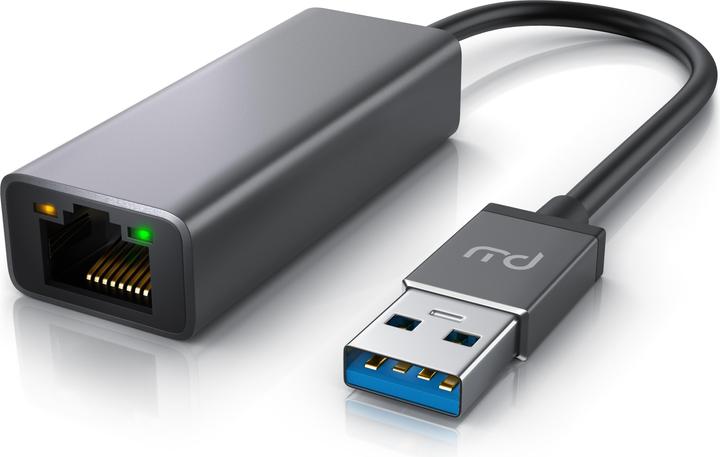 Produktbild Primewire Netzwerk Adapter USB Typ A zu RJ-45 Ethernet, USB 3.2 Netzwerkadapter extern mit Gigabit RJ45 Port (USB-C 3.2 Gen 1, RJ45 (1x))