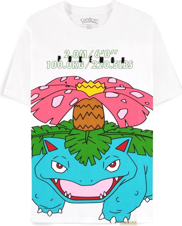 Difuzed POKEMON - Florizarre Blanc - T-shirt Homme (XL) (XL)