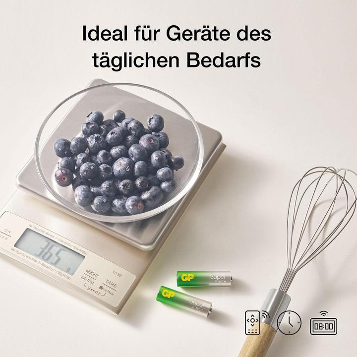 Produktbild GP Batteries 4+4 GP Super Alkaline 1,5V AAA Micro LR03 Neu 03024ADHETA-B8 (8 Stk., AAA)