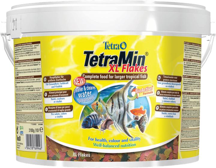 Actual product image Tetramin XL Flakes feed for large ornamental fish 10L (10000 ml)